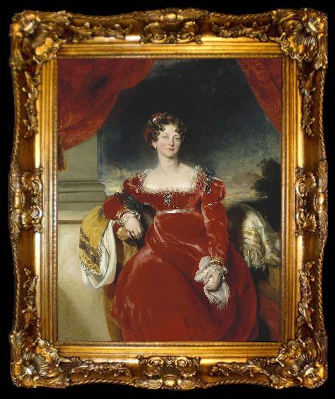 framed  LAWRENCE, Sir Thomas Portrait of Princess Sophia, ta009-2